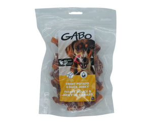 Gabo - Gâterie - Jerky - Canard - Patate Douce - 227g - Chien