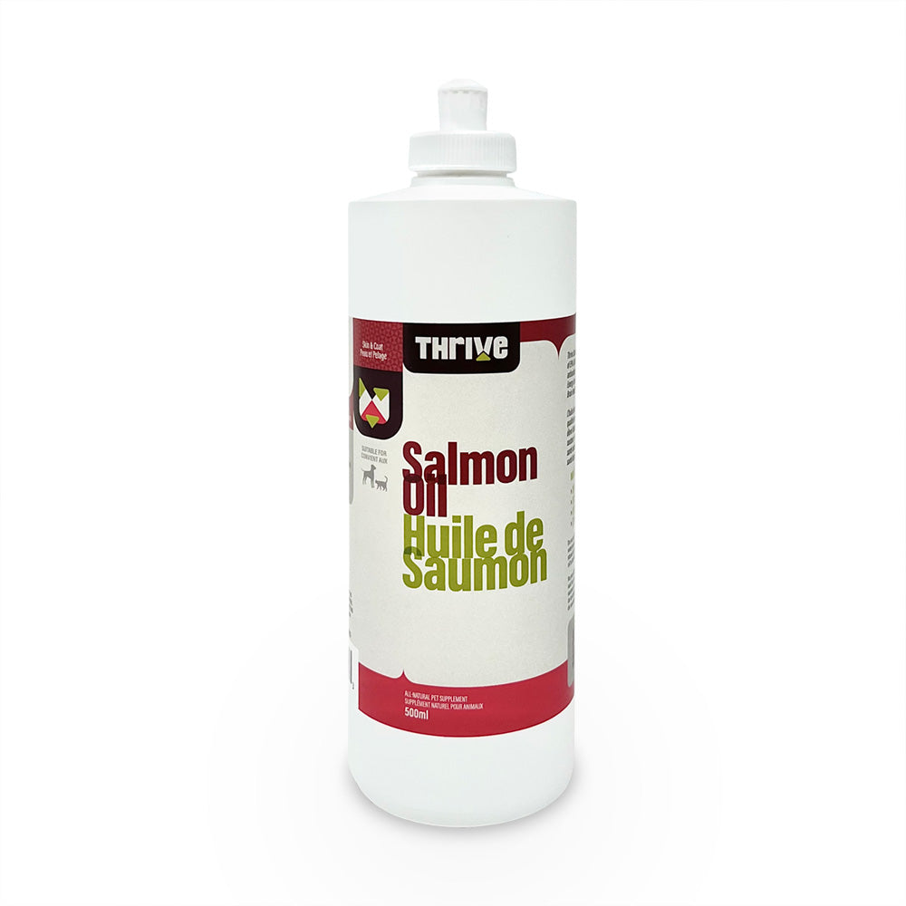 Huile de Saumon Chiens Chats 300ml - Husse - Nutrition et Soins